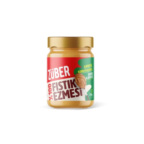 Zuber qlütensiz 100% fıstıq əzməsi 315gr