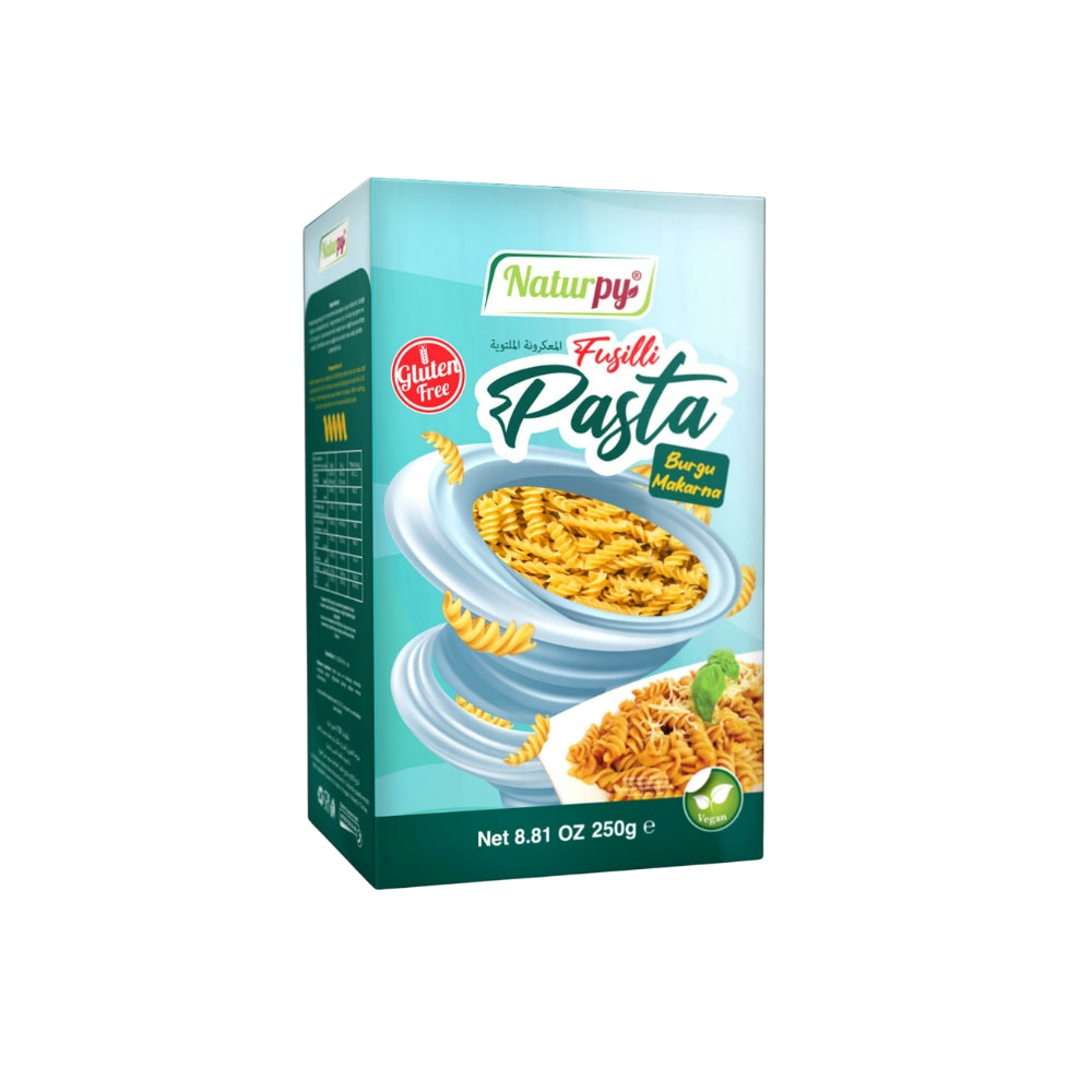 Naturpy Premium Qlütensiz Burğu Makaron (Fusilli) 250 Qr