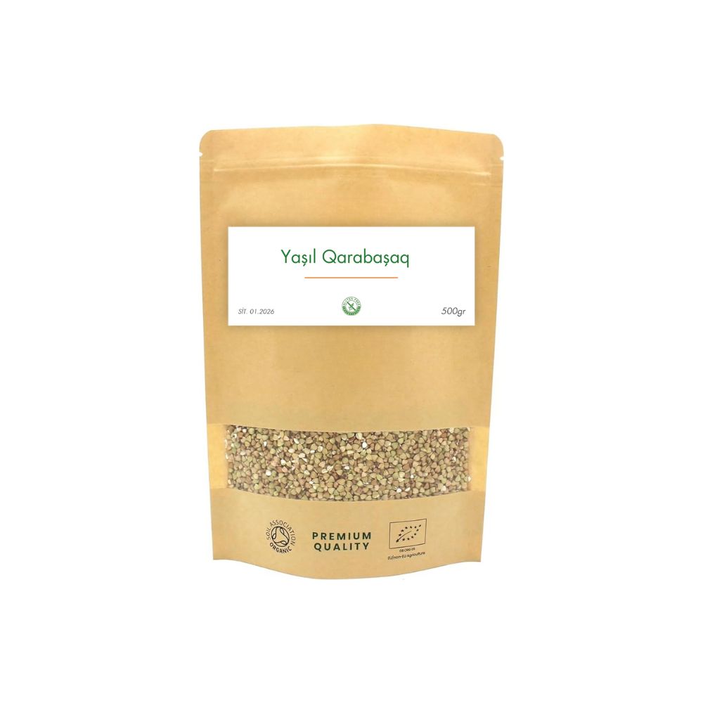 Glütensiz yaşıl qarabaşaq (qreçka)  500gr